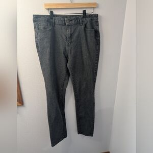 Prana Women’s Jeans Size 16R, Charcoal‎ Gray Stretch Denim